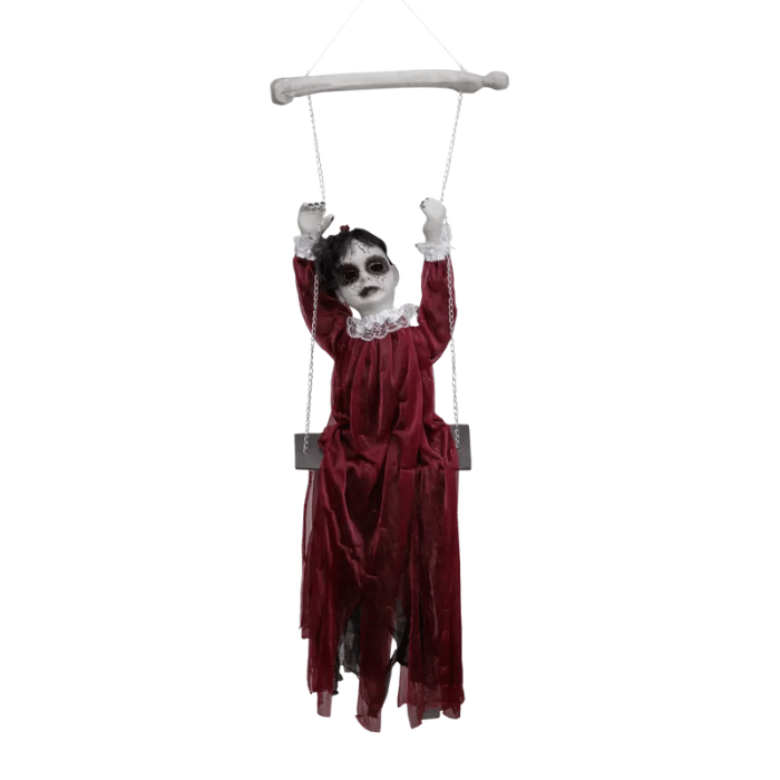 Hängande halloween-brud med rörelse, ljud och ljus - 120 cm