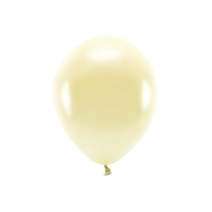 Metallic krämfärgade ballonger 10x - 30 cm