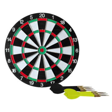 Darttavla inkl. 6 dartpilar - 38 cm