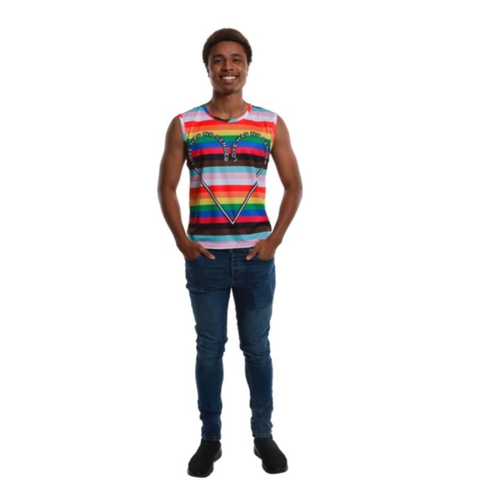 Regnbågsfärgad pride tanktop
