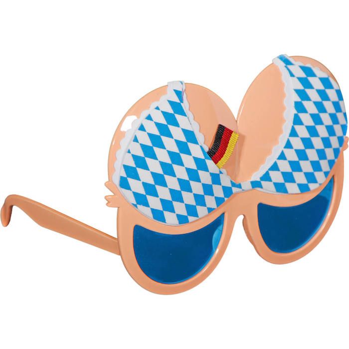 Oktoberfest glasögon m. BH motiv - onesize 