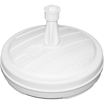 Vit parasollfot till stänger 18-32 mm - 13 L