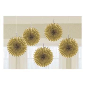 Guldrosetter 5x - 15,2 cm