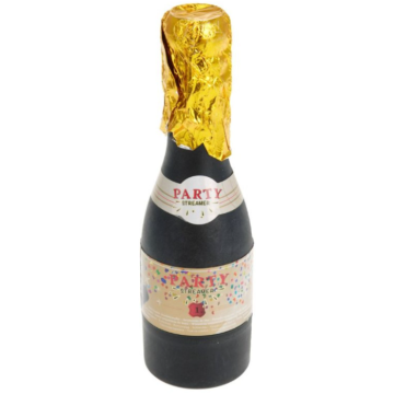 Konfetti-streamer i champagneflaska 20 cm