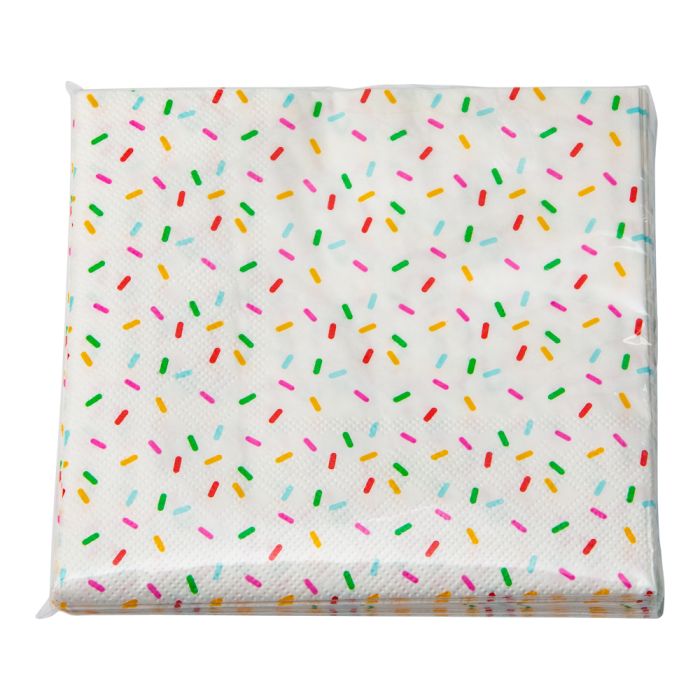 Servetter med strösseldesign 16x - 33x33 cm