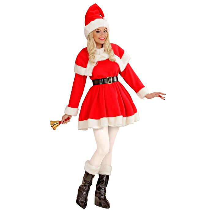 Lyxig julklänning för flickor med cape och hatt
