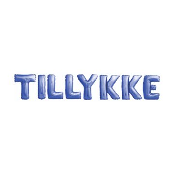 Grattis folieballong blå 35 cm
