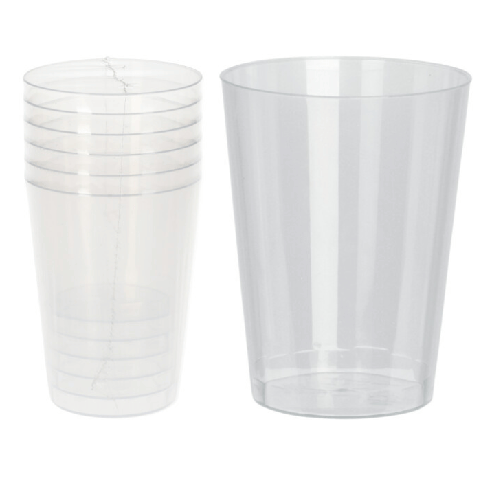 280 ml drinkglas 6x hård plast återanvändbar
