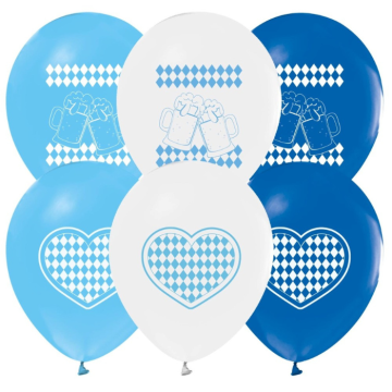 Oktoberfest ballonger Bavaria motiv 30 cm 8x