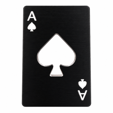 Metallpokerkort svart
