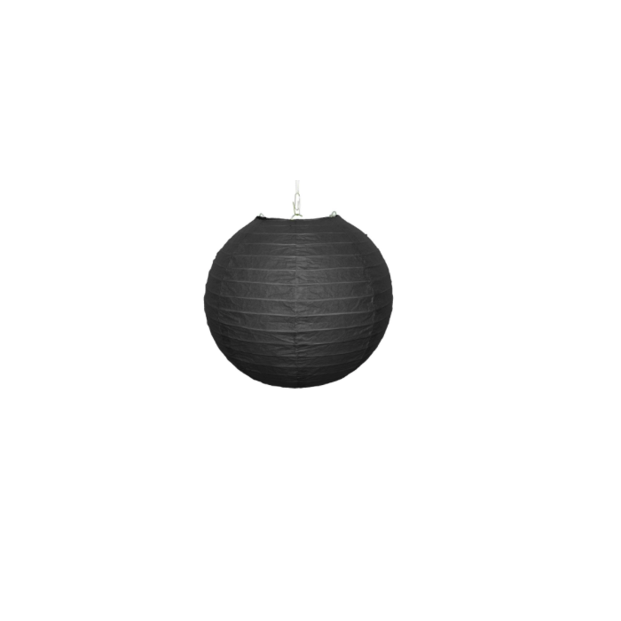 Svart lanterna 30 cm