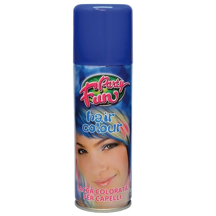 Hårspray med färg 125 ml blå