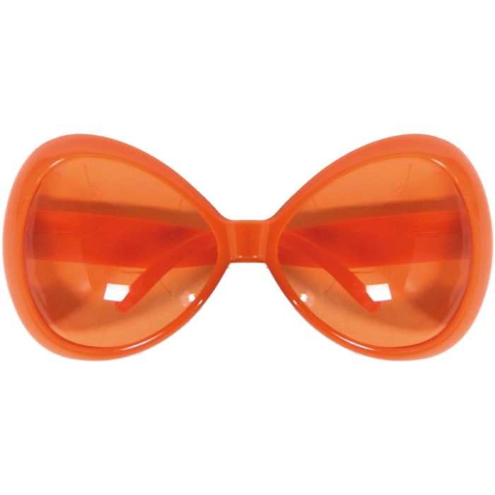 Roliga oversized glasögon orange 
