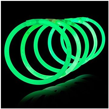 Gröna knäckljus 100x - Självlysande armband