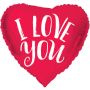 "I Love You" Hjärtformad folieballong - 45 cm