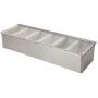 Garnish Dispenser i Stål med 6x Behållare