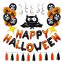 Halloween-paket med dekorationer