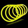 Gula glowsticks 100x - Självlysande armband