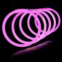 Rosa glowsticks 100x - Självlysande armband