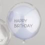 Dubbla lager Happy Birthday Ballonger Blå 3 st. - 45 cm