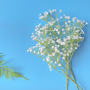 Kunstgjord blommor brudslöja vit - 63 cm