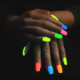 Självlysande Nagellack Grön