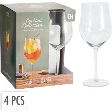 Cocktailglas til spritzer på stilk, 4 stk., 60 cl