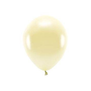 Metallic krämfärgade ballonger 10x - 30 cm
