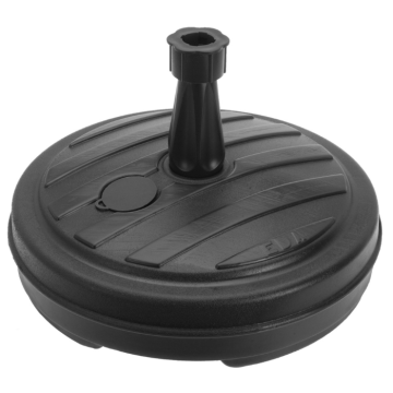 Svart parasollfot för stänger 18-32 mm - 13 L