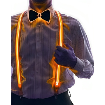 Orange LED hängslen neon 
