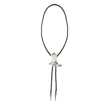 Silverfärgat western cowboy stövlehalsband