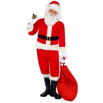 Jultomte kostym i 6 delar för pojkar