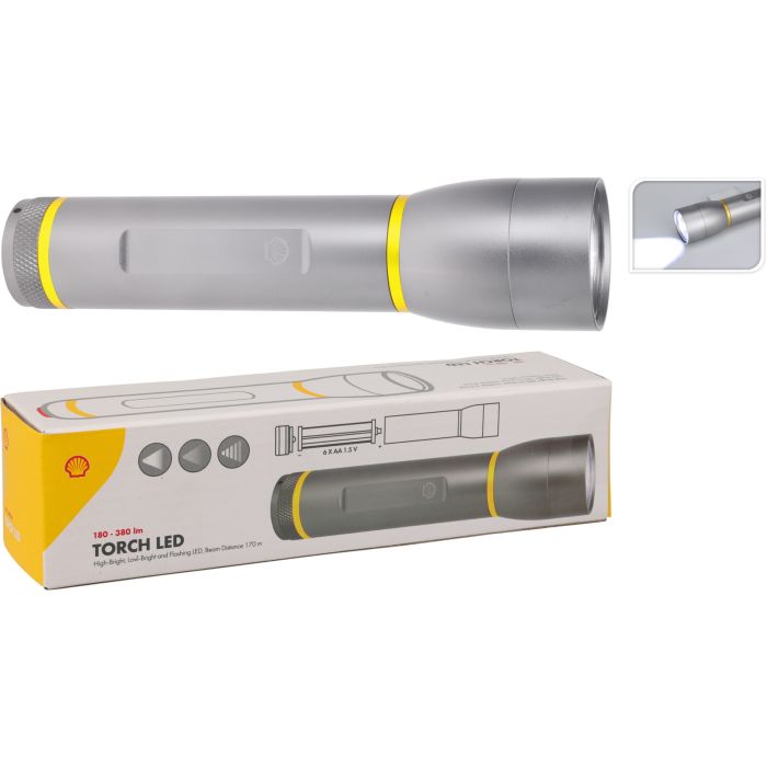 LED-ficklampa i aluminium med 3 ljuslägen