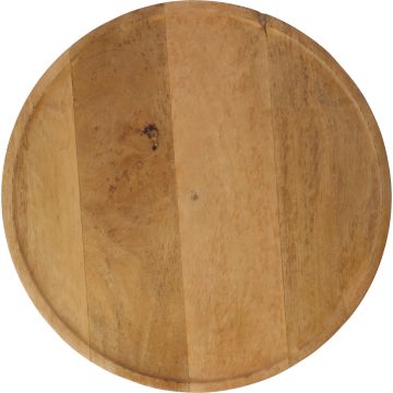 Runt serveringsfat i mangoträ, ca. Ø 38 cm