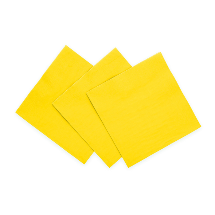 Gula servetter 20x - 33x33cm