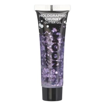 Holografisk Chunky Glitter Gel Lila 12 ml Moon Creations