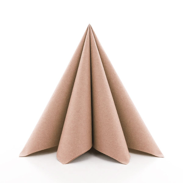 Lyxiga servetter roséguld 12x - 40x40 cm