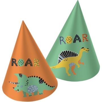 Festausschüsse mit Dinosaurier-Motiven 6x - 16,5 cm