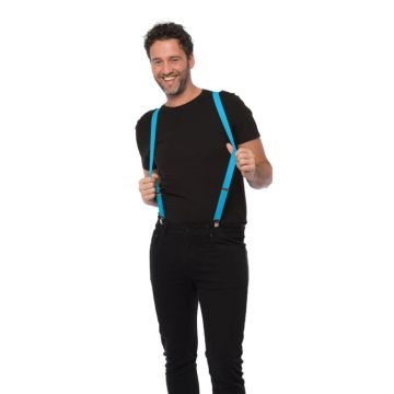 Hängslen turkos blå one-size unisex