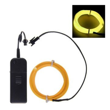 Neon gul LED-ljusslinga - 3 m