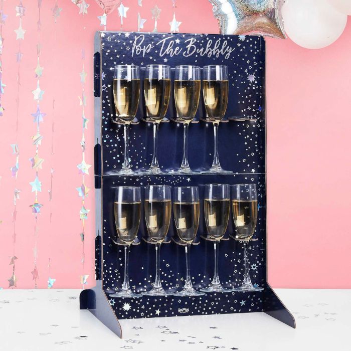 Champagne glas hållare för 10 glas - 60 cm