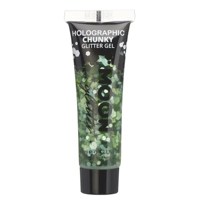 Holografisk Chunky Glitter Gel Grön 12 ml Moon Creations