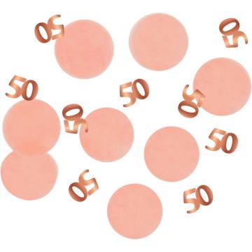 50-års födelsedagskonfetti Rosa - 25 g
