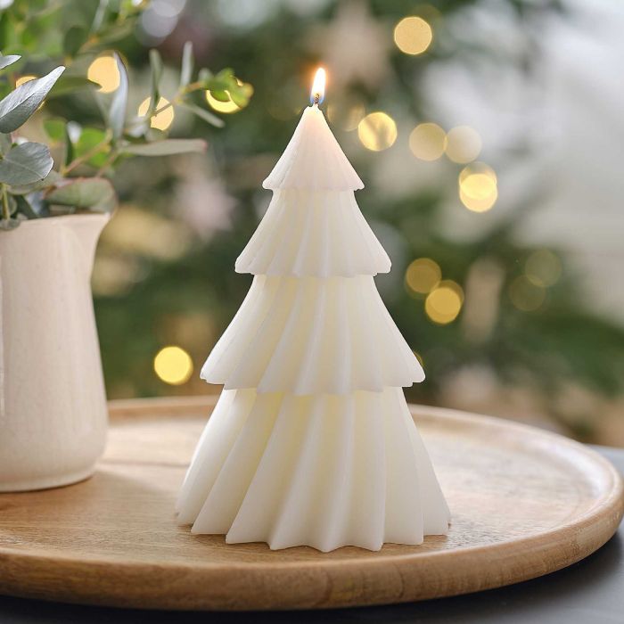 Julgransljus vitt 15x9 cm