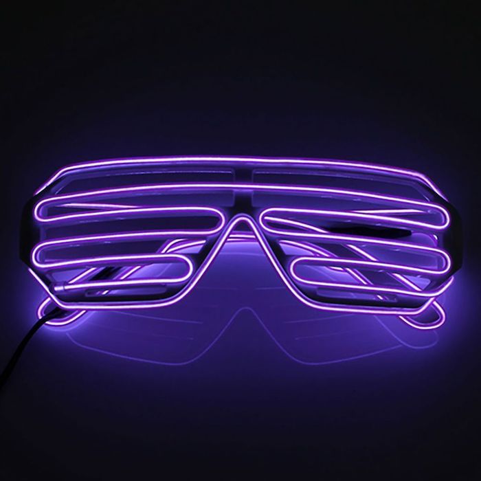 LED-glasögon Lila