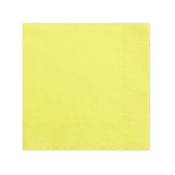 Gula servetter 20x - 33x33 cm