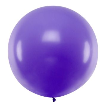 Kraftig Pastell Lila ballon - 1 meter