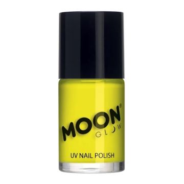 Neon UV nagellack gul från Moon Creations - 14 ml 