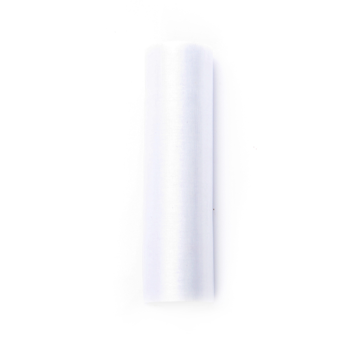 Organza Bordsduk Smal Vit - 0,16 x 9 Meter