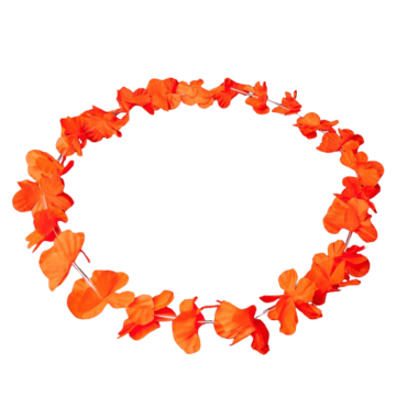 Hawaii krans neon halsband orange uv